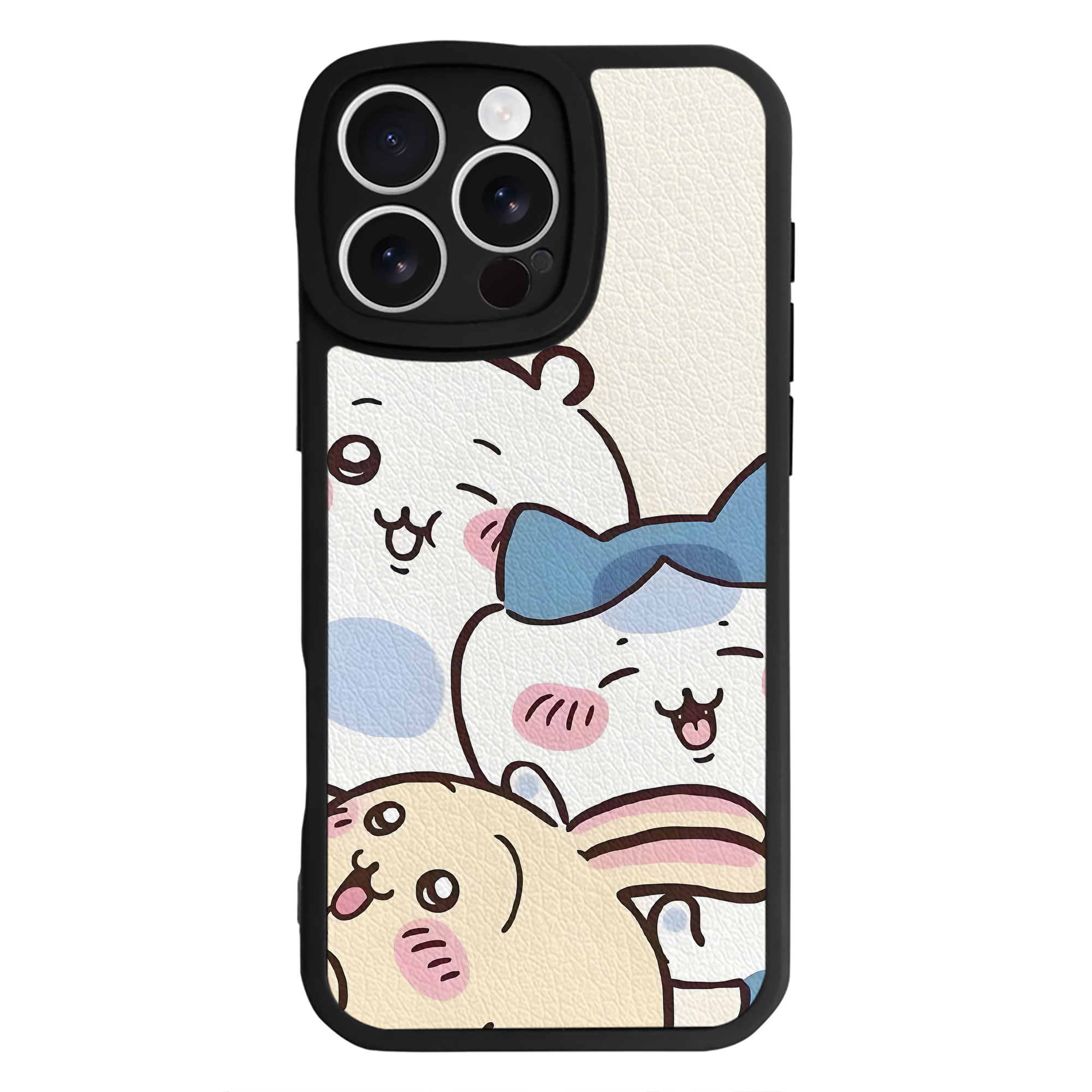 （画像用） ちいかわ Chii-kawa 【iPhone 16シリーズ対応】シリコンスマホケース（レザー調） 材質：シリコン
